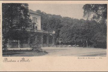Pohlednice, restaurace ve Stromovce, 1899